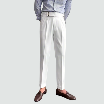 Double Button Italian Suit Trousers
